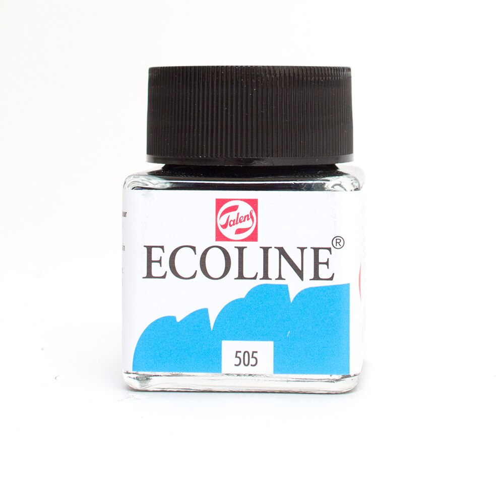 Ecoline, Liquid, Watercolor, 30ml, Jar, Ultramarine Light